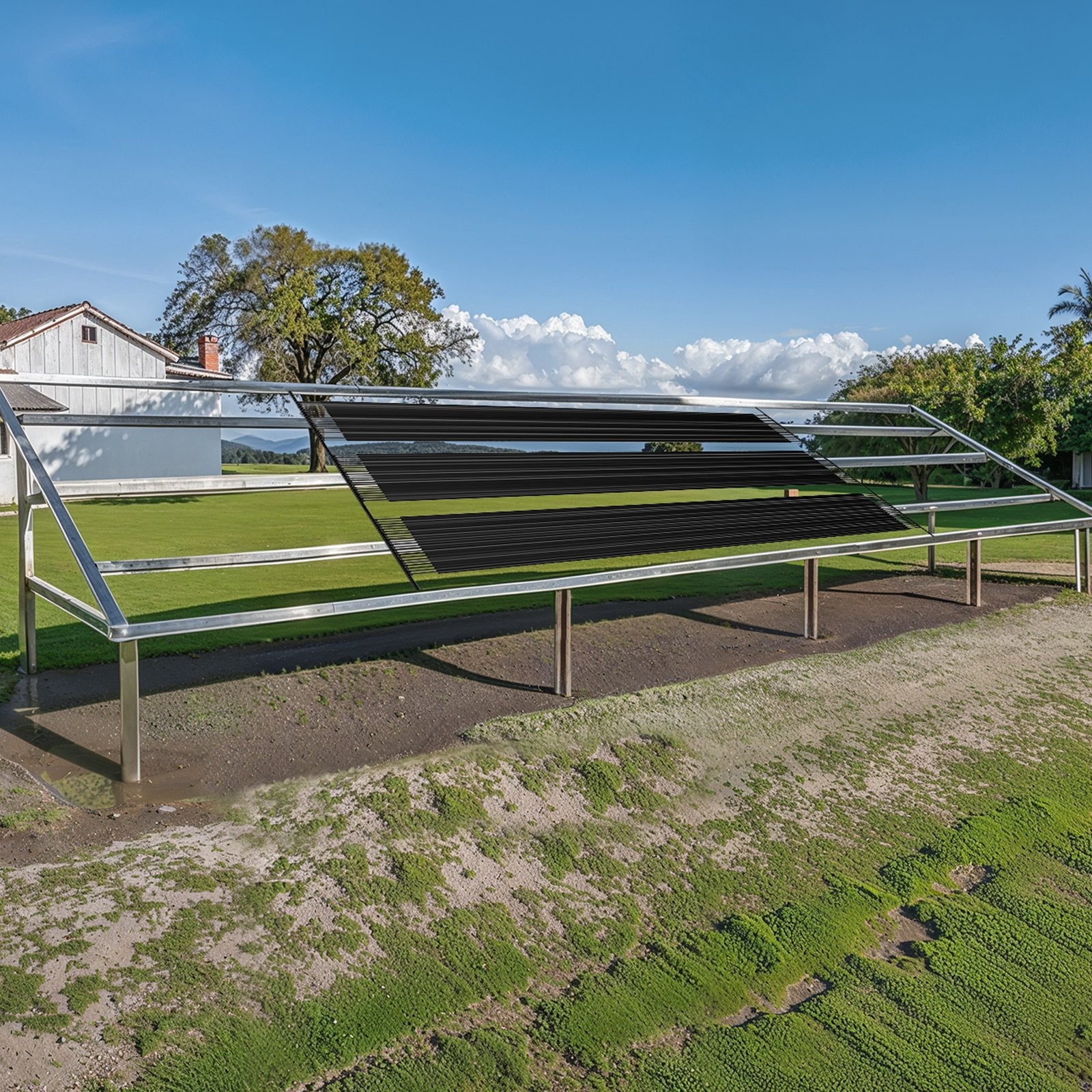 Fountain & Ponds Accessories: VEVOR Solar Pool Heater 1235 x 7340mm Aboveground & Inground Pool Heating System