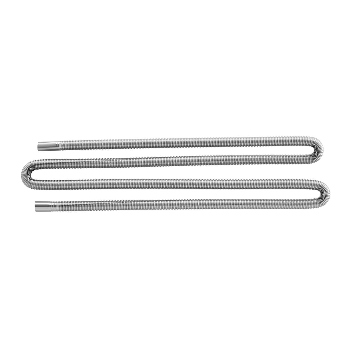 Exhaust Hose, 3000mm Stainless Steel Exhausts Hose, Diesel Heater Flexible Exhaust Pipe with 2 Hose Clamps, Exhausts Hoses Kit Diesel Heater Accessories for 2KW 5KW 8KW Diesels Heaters