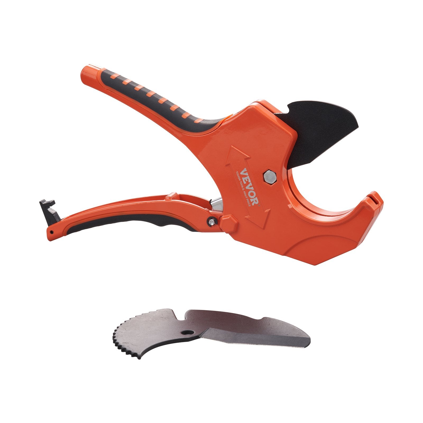 Gardening Tools: VEVOR PVC Pipe Cutter, 0-2-1/2" O.D. Ratcheting PVC Pipe Cutter, Heavy Duty Tube Cutting Tool with Spare SK5 Blade for PVC, CPVC, PP-R, PEX, PE, Rubber Hoses