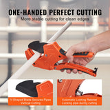 Gardening Tools: VEVOR PVC Pipe Cutter, 0-2-1/2" O.D. Ratcheting PVC Pipe Cutter, Heavy Duty Tube Cutting Tool with Spare SK5 Blade for PVC, CPVC, PP-R, PEX, PE, Rubber Hoses