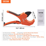 Gardening Tools: VEVOR PVC Pipe Cutter, 0-2-1/2" O.D. Ratcheting PVC Pipe Cutter, Heavy Duty Tube Cutting Tool with Spare SK5 Blade for PVC, CPVC, PP-R, PEX, PE, Rubber Hoses