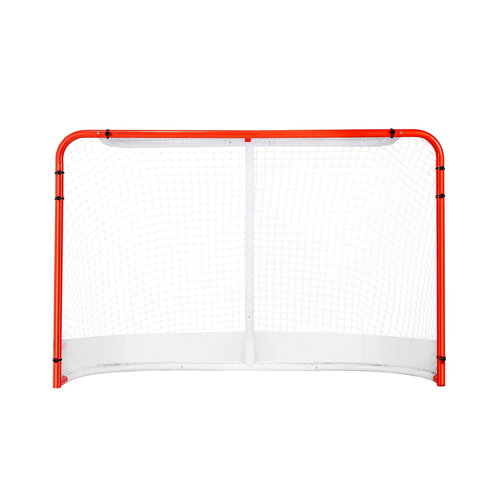 Activity Games: VEVOR Street Hockey Net, Indoor Outdoor Steel Hockey Goal, Official Regulation Pro Hockey Training Goal Set, Portable Hockey Goal with Net, Easy Assemble, 72" x 48", White/Red