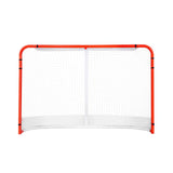 Activity Games: VEVOR Street Hockey Net, Indoor Outdoor Steel Hockey Goal, Official Regulation Pro Hockey Training Goal Set, Portable Hockey Goal with Net, Easy Assemble, 72" x 48", White/Red