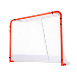 Activity Games: VEVOR Street Hockey Net, Indoor Outdoor Steel Hockey Goal, Official Regulation Pro Hockey Training Goal Set, Portable Hockey Goal with Net, Easy Assemble, 72" x 48", White/Red