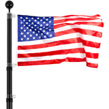 Canopies & Gazebos: VEVOR 25FT Telescopic Flagpole Kit, Heavy Duty Aluminum Alloy Flag Pole Kit in Ground for Outside, 3 Display Modes Flagpole with Professional Accessories, Black