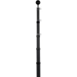 Canopies & Gazebos: VEVOR 25FT Telescopic Flagpole Kit, Heavy Duty Aluminum Alloy Flag Pole Kit in Ground for Outside, 3 Display Modes Flagpole with Professional Accessories, Black