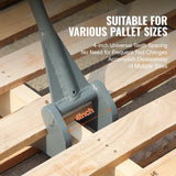 Putty Knives, Scrapers & Chisels: VEVOR Pallet Buster, 50'' Carbon Steel Handle Wrecking Pry Bar, 2000 lbs Weight Capacity, Heavy Duty Deck Board Removal Tool, Multipurpose Demolition Bar for Flooring, Framing, Roofing, Trim, Drywall