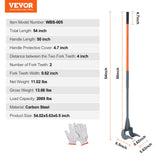 Putty Knives, Scrapers & Chisels: VEVOR Pallet Buster, 50'' Carbon Steel Handle Wrecking Pry Bar, 2000 lbs Weight Capacity, Heavy Duty Deck Board Removal Tool, Multipurpose Demolition Bar for Flooring, Framing, Roofing, Trim, Drywall