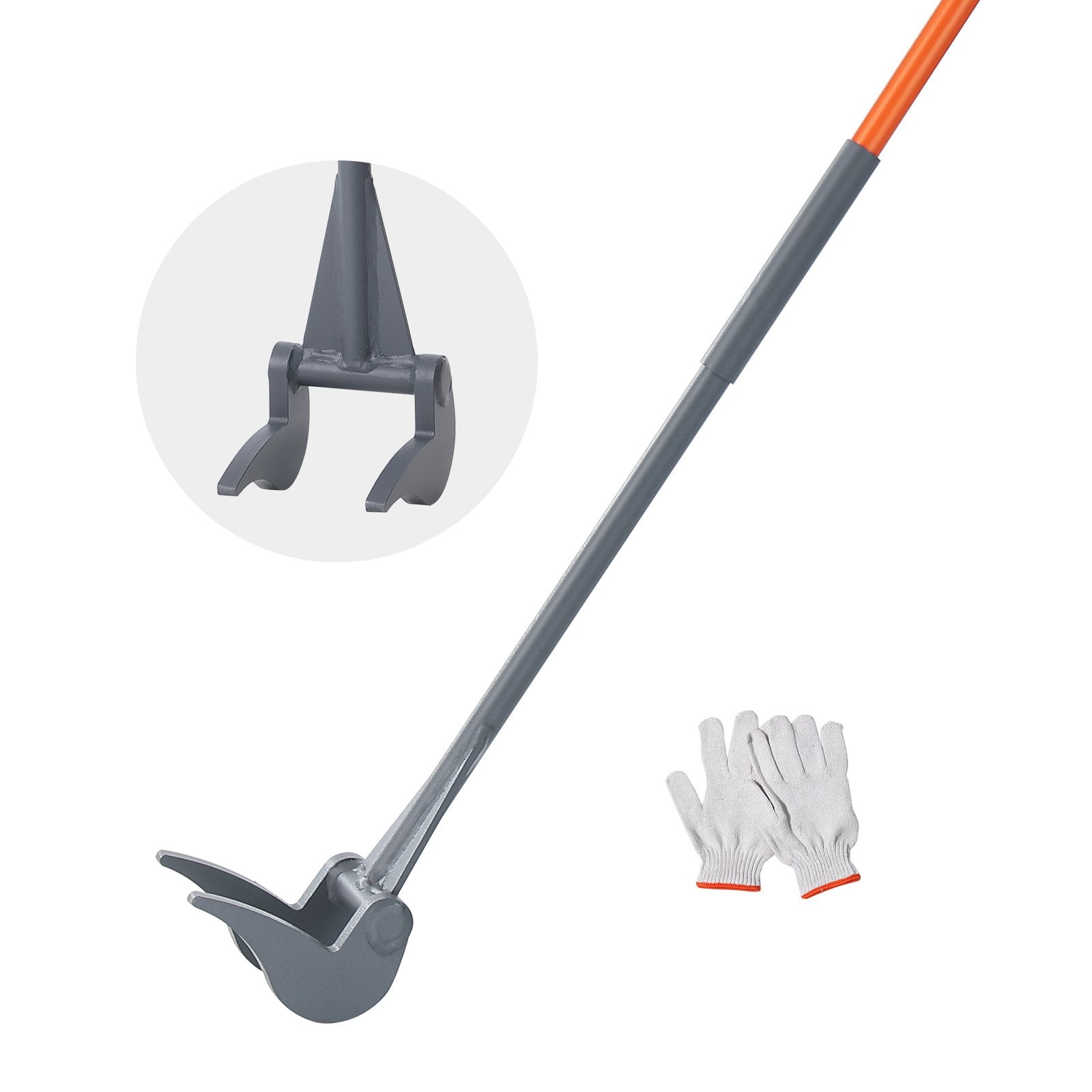 Putty Knives, Scrapers & Chisels: VEVOR Pallet Buster, 50'' Carbon Steel Handle Wrecking Pry Bar, 2000 lbs Weight Capacity, Heavy Duty Deck Board Removal Tool, Multipurpose Demolition Bar for Flooring, Framing, Roofing, Trim, Drywall
