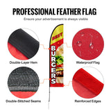 Seasonings & Spices: VEVOR Burger Restaurant Advertising Feather Flag Kit Swooper Flag Poles 16.3 FT