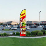 Seasonings & Spices: VEVOR Burger Restaurant Advertising Feather Flag Kit Swooper Flag Poles 16.3 FT