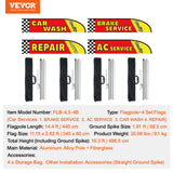 Canopies & Gazebos: VEVOR Auto Repair Advertising Feather Flag Kit Swooper Flags and Poles 16.3 FT
