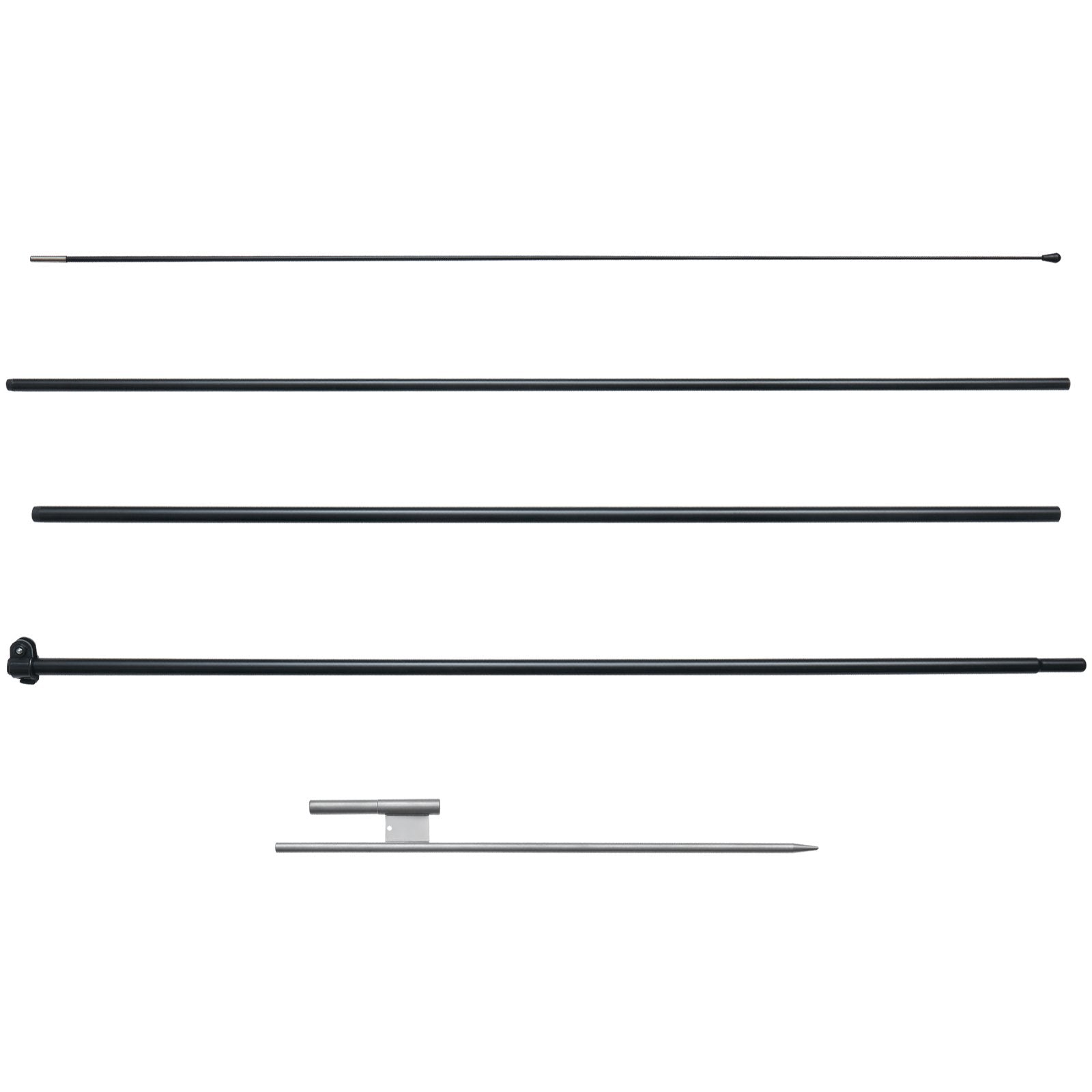 Feather Flag Pole Kit, Swooper Flag Pole Set 16.3 ft, Sign Flag Poles for Business Advertising Flags Outdoor, with A Ground Stake and Carrying Bag (Flag Not Included)