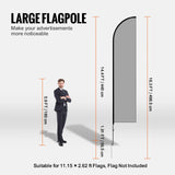 Cat & Dog Flaps: VEVOR Feather Flag Pole Kit, Swooper Flag Pole Set 16.3 ft, Sign Flag Poles for Business Advertising Flags Outdoor, with A Ground Stake and Carrying Bag (Flag Not Included)
