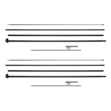 Canopies & Gazebos: VEVOR Feather Flag Pole Kit 2 Packs Swooper Flag Pole 16.3 ft with Ground Stakes