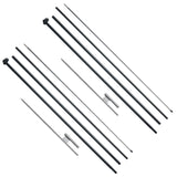 Canopies & Gazebos: VEVOR Feather Flag Pole Kit 2 Packs Swooper Flag Pole 16.3 ft with Ground Stakes
