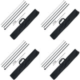 Canopies & Gazebos: VEVOR Feather Flag Pole Kit 4 Packs Swooper Flag Pole 16.3 ft with Ground Stakes