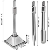 Putty Knives, Scrapers & Chisels: VEVOR Jack Hammer 1-1/8 Tamper Shank, Dirt Tamper 6x6 Compactor Plate with Electric Chisel Dirt Compactor, Demolition Jackhammer Bits Solid Compactor Breaker Hammer Concrete Tamper Asphalt Tools