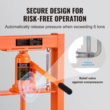 Automotive Parts: VEVOR Hydraulic Shop Press 6 Ton with Press Plates H-Frame Benchtop Press Stand
