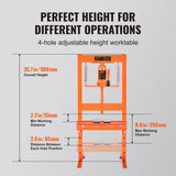Automotive Parts: VEVOR Hydraulic Shop Press 6 Ton with Press Plates H-Frame Benchtop Press Stand