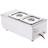 Food Warmers & Chafing Dishes: VEVOR Chocolate Tempering Machine, 2 Tanks Chocolate Melting Pot with TEMP Control, 800W Stainless Steel Electric Commercial Food Warmer For Chocolate/Milk/Cream Melting and Heating