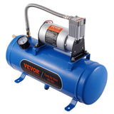 Automotive Repair & Speciality Tools: VEVOR 12V Air Compressor with Tank 1.6 Gallon/6 L, Train Horn Air Compressor, 120 psi Working Pressure Onboard Air Compressor System for Train Air Horns, Inflating Tires, Air Mattresses