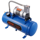 Automotive Repair & Speciality Tools: VEVOR 12V Air Compressor with Tank 1.6 Gallon/6 L, Train Horn Air Compressor, 120 psi Working Pressure Onboard Air Compressor System for Train Air Horns, Inflating Tires, Air Mattresses