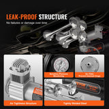 Jewellery Making Kits: VEVOR Train Horns Kit, 4 Trumpet Air Horn Kit, 150dB Train Horns for Pickup Trucks, 12V 160 psi Air Compressor 2.6 Gal/10 L Tank with Gauge for Any 12V Vehicle Car Truck Train Van Boat
