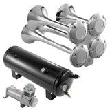 Jewellery Making Kits: VEVOR Train Horns Kit, 4 Trumpet Air Horn Kit, 150dB Train Horns for Pickup Trucks, 12V 160 psi Air Compressor 2.6 Gal/10 L Tank with Gauge for Any 12V Vehicle Car Truck Train Van Boat