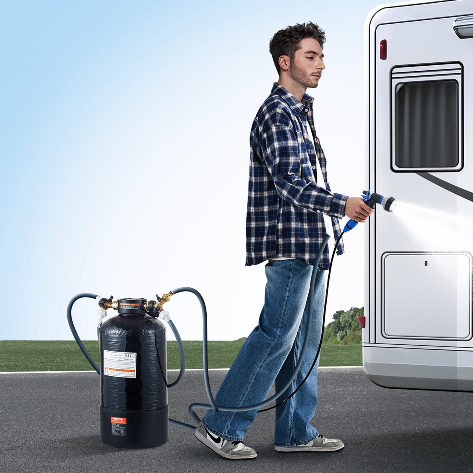 Automotive Repair & Speciality Tools: VEVOR Spotless Deionized Water System Car Wash System with Handheld TDS Meter