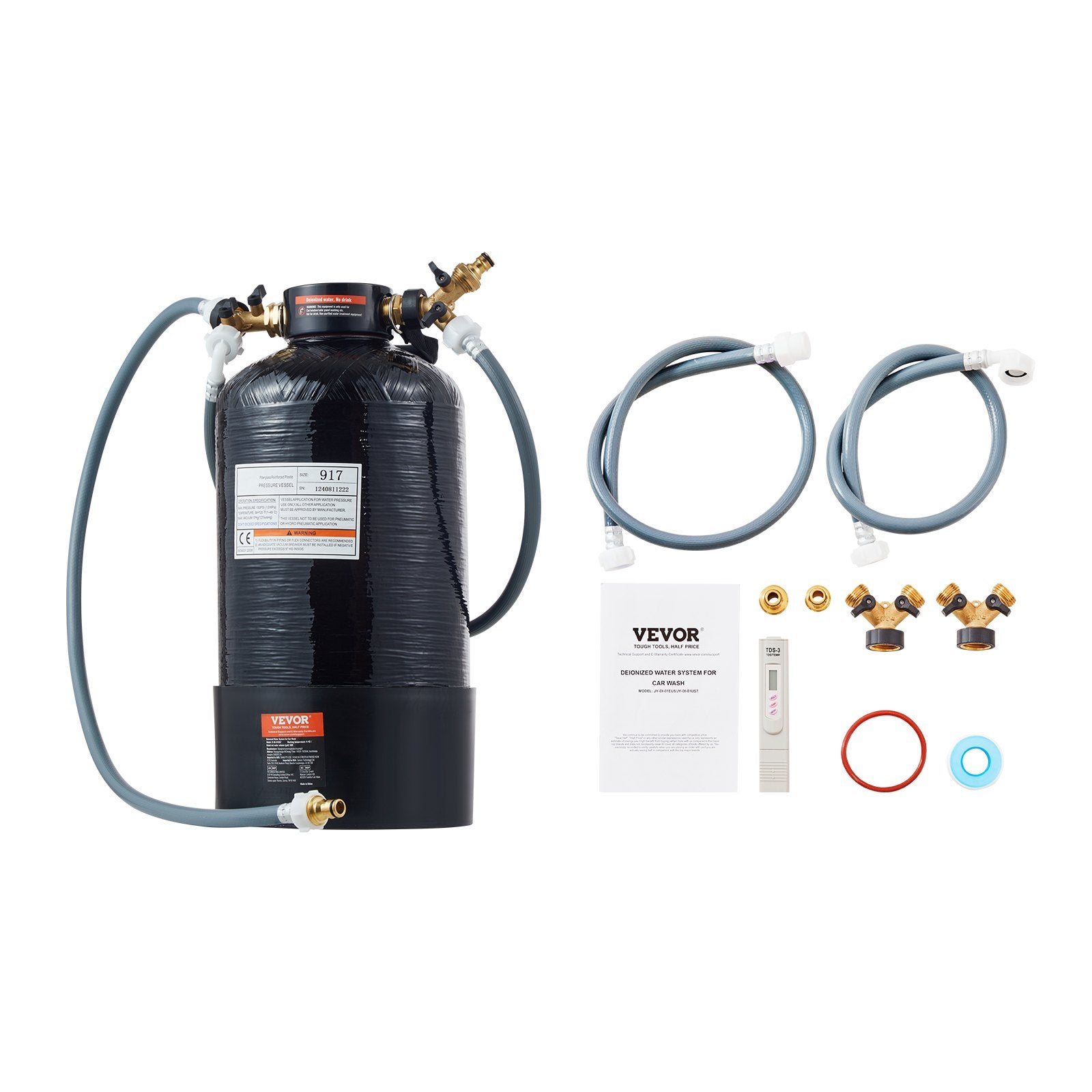 Automotive Repair & Speciality Tools: VEVOR Spotless Deionized Water System Car Wash System with Handheld TDS Meter