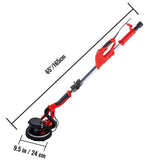 Gardening Tools: VEVOR Drywall Sander 750W, Electric Drywall Sander, Foldable Sheetrock Sander, with Telescope Handle, Electric Sander, Variable Speed 800-1750 RPM, Wall Sander, with LED Strip Light and Vacuum Bag