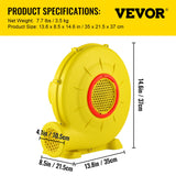 Air Pumps: VEVOR Air Blower Pump Fan Bounce House Blower 450W 0.6HP for Inflatable Bouncy