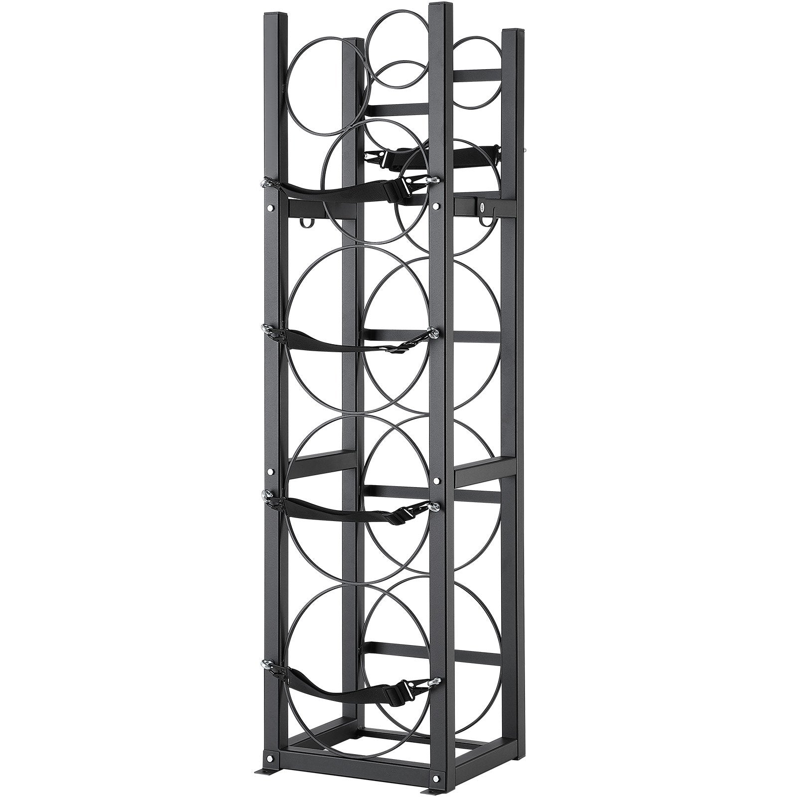 Basketball & Basketball Accessories: VEVOR Refrigerant Tank Rack, with 3 x 30lbs and Other 3 Small Bottle Tanks, Cylinder Tank Rack 12.79x12.99x47.12 in, Refrigerant Cylinder Rack and Holders for Freon, Gases, Oxygen, Nitrogen