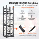 Basketball & Basketball Accessories: VEVOR Refrigerant Tank Rack, with 3 x 30lbs and Other 3 Small Bottle Tanks, Cylinder Tank Rack 12.79x12.99x47.12 in, Refrigerant Cylinder Rack and Holders for Freon, Gases, Oxygen, Nitrogen