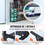 Basketball & Basketball Accessories: VEVOR Refrigerant Tank Rack, with 3 x 30lbs and Other 3 Small Bottle Tanks, Cylinder Tank Rack 12.79x12.99x47.12 in, Refrigerant Cylinder Rack and Holders for Freon, Gases, Oxygen, Nitrogen