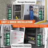 Basketball & Basketball Accessories: VEVOR Refrigerant Tank Rack, with 3 x 30lbs and Other 3 Small Bottle Tanks, Cylinder Tank Rack 12.79x12.99x47.12 in, Refrigerant Cylinder Rack and Holders for Freon, Gases, Oxygen, Nitrogen