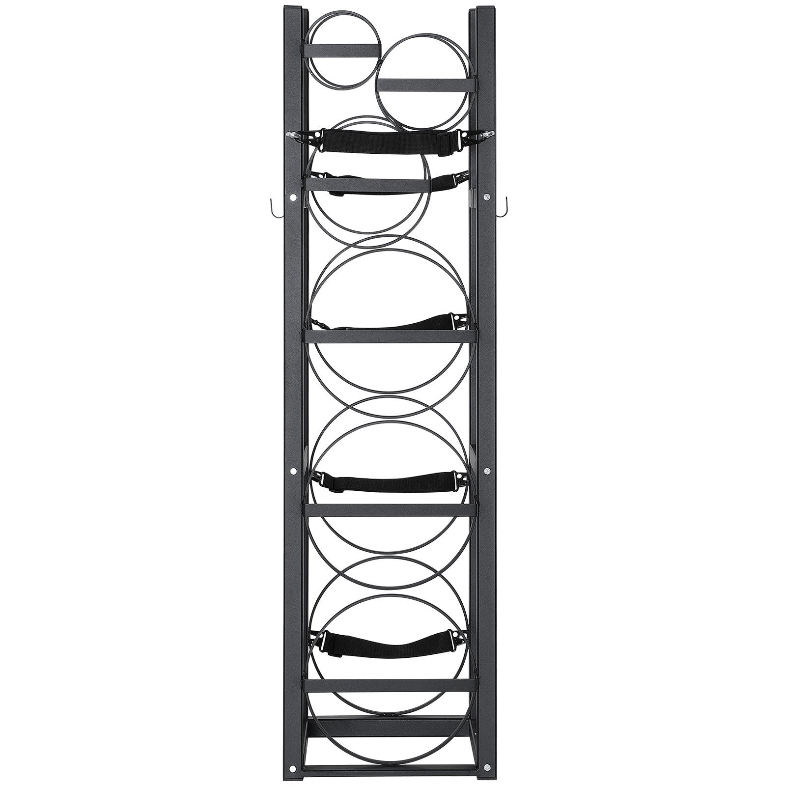 Basketball & Basketball Accessories: VEVOR Refrigerant Tank Rack, with 3 x 30lbs and Other 3 Small Bottle Tanks, Cylinder Tank Rack 12.79x12.99x47.12 in, Refrigerant Cylinder Rack and Holders for Freon, Gases, Oxygen, Nitrogen