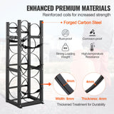 Basketball & Basketball Accessories: VEVOR Refrigerant Tank Rack, with 2 x 30lbs and Other 3 Small Bottle Tanks, Cylinder Tank Rack 12.79x12.99x47.12 in, Refrigerant Cylinder Rack and Holders for Freon, Gases, Oxygen, Nitrogen