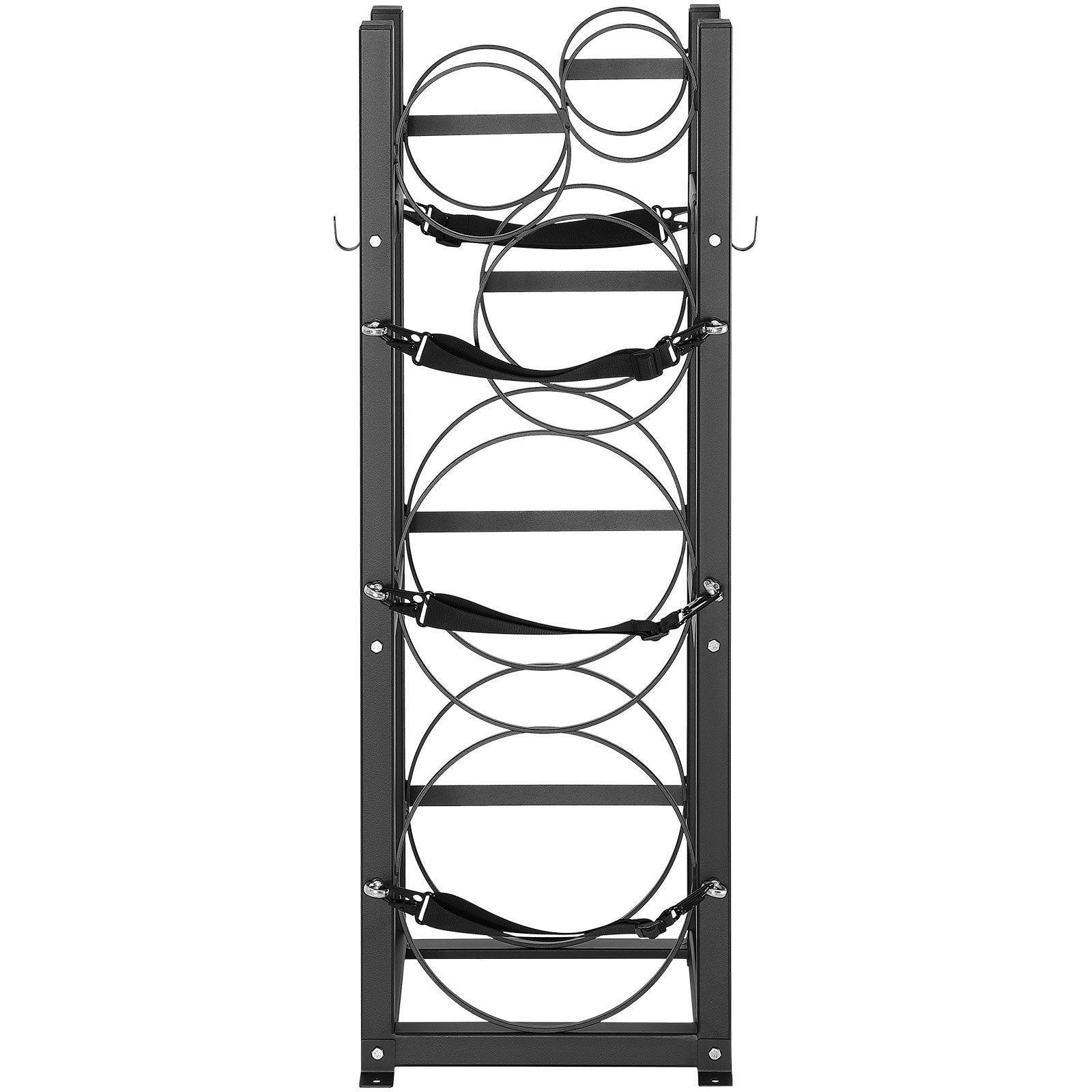 Basketball & Basketball Accessories: VEVOR Refrigerant Tank Rack, with 2 x 30lbs and Other 3 Small Bottle Tanks, Cylinder Tank Rack 12.79x12.99x47.12 in, Refrigerant Cylinder Rack and Holders for Freon, Gases, Oxygen, Nitrogen