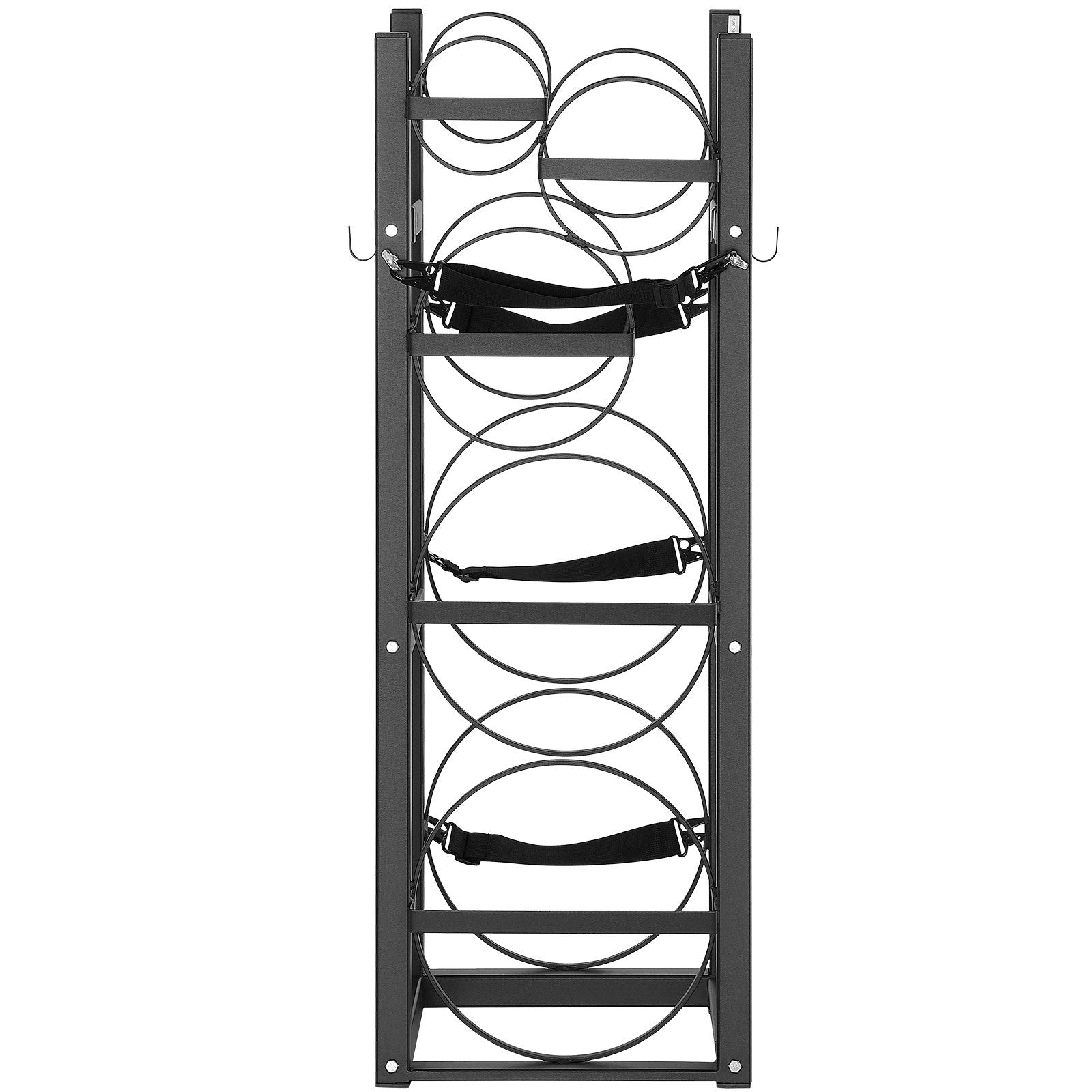 Basketball & Basketball Accessories: VEVOR Refrigerant Tank Rack, with 2 x 30lbs and Other 3 Small Bottle Tanks, Cylinder Tank Rack 12.79x12.99x47.12 in, Refrigerant Cylinder Rack and Holders for Freon, Gases, Oxygen, Nitrogen