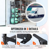 Basketball & Basketball Accessories: VEVOR Refrigerant Tank Rack, with 1 x 50lb, 2 x 30lb and Other 3 Small Bottle Tanks, Cylinder Tank Rack 15.55x12.99x49.8 in, Refrigerant Cylinder Rack and Holders for Freon, Gases, Oxygen, Nitrogen