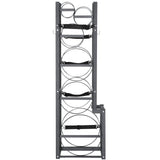 Basketball & Basketball Accessories: VEVOR Refrigerant Tank Rack, with 1 x 50lb, 2 x 30lb and Other 3 Small Bottle Tanks, Cylinder Tank Rack 15.55x12.99x49.8 in, Refrigerant Cylinder Rack and Holders for Freon, Gases, Oxygen, Nitrogen