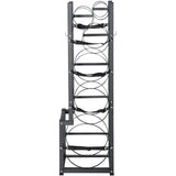Basketball & Basketball Accessories: VEVOR Refrigerant Tank Rack, with 1 x 50lb, 2 x 30lb and Other 3 Small Bottle Tanks, Cylinder Tank Rack 15.55x12.99x49.8 in, Refrigerant Cylinder Rack and Holders for Freon, Gases, Oxygen, Nitrogen