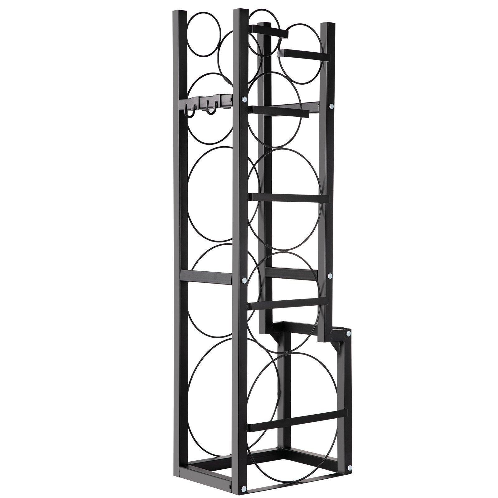Kitchen & Bathroom DIY: VEVOR Refrigerant Tank Rack Cylinder Tank Rack w/ 1*50lb 2*30lb &3 Small Bottles