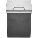 Food Storage: VEVOR Drop in Ice Chest, 14"L x 12"W x 18"H Stainless Steel Ice Cooler, Commercial Ice Bin with Hinged Cover, 40 qt Outdoor Kitchen Ice Bar, Drain-pipe and Drain Plug Included, for Cold Wine Beer