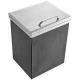 Food Storage: VEVOR Drop in Ice Chest, 14"L x 12"W x 18"H Stainless Steel Ice Cooler, Commercial Ice Bin with Hinged Cover, 40 qt Outdoor Kitchen Ice Bar, Drain-pipe and Drain Plug Included, for Cold Wine Beer
