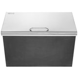 Food Storage: VEVOR Drop in Ice Chest, 24"L x 20"W x 15"H Stainless Steel Ice Cooler, Commercial Ice Bin with Hinged Cover, 40 qt Outdoor Kitchen Ice Bar, Drain-pipe and Drain Plug Included, for Cold Wine Beer