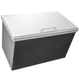 Food Storage: VEVOR Drop in Ice Chest, 24"L x 20"W x 15"H Stainless Steel Ice Cooler, Commercial Ice Bin with Hinged Cover, 40 qt Outdoor Kitchen Ice Bar, Drain-pipe and Drain Plug Included, for Cold Wine Beer