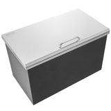 Food Storage: VEVOR Drop in Ice Chest, 24"L x 20"W x 15"H Stainless Steel Ice Cooler, Commercial Ice Bin with Hinged Cover, 40 qt Outdoor Kitchen Ice Bar, Drain-pipe and Drain Plug Included, for Cold Wine Beer